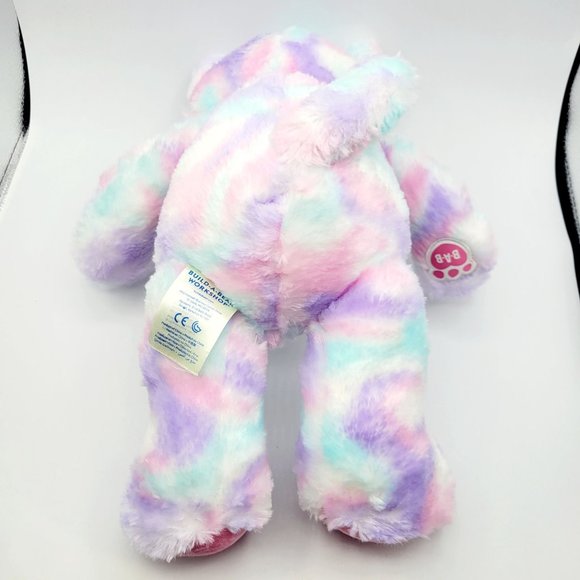 Build a Bear Workshop Pastel Swirl Kitty Cat Stuffed Animal Plush Tie-Dye - Picture 6 of 11